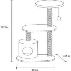 TRIXIE Casta 37.5-in Plush Cat Tower -Almo nature Sales 221705 pt2. AC SS1800 V1582061583