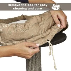 MidWest Feline Nuvo Cove 35-in Faux Fur Modern Cat Tree -Almo nature Sales 226376 PT5. AC SS1800 V1583959094