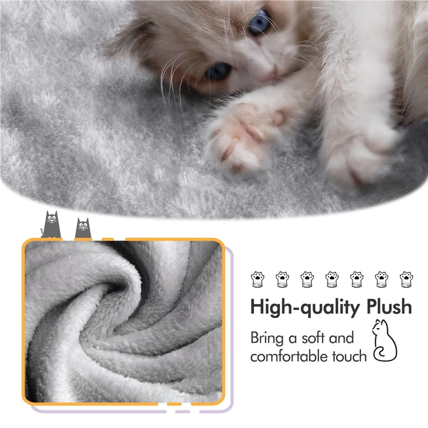 Yaheetech 60.5-in Plush Cat Tree & Condo 7 Yaheetech 60.5-in Plush Cat Tree & Condo - Image 5