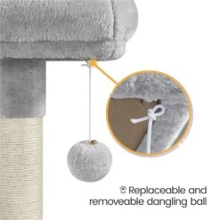 Yaheetech 60.5-in Plush Cat Tree & Condo 18 Yaheetech 60.5-in Plush Cat Tree & Condo -Almo nature Sales 242622 PT7. AC SS1800 V1686153898