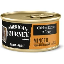 American Journey Kitten Minced Chicken Recipe in Gravy Grain-Free Canned Cat Food, 3-oz, Case Of 24