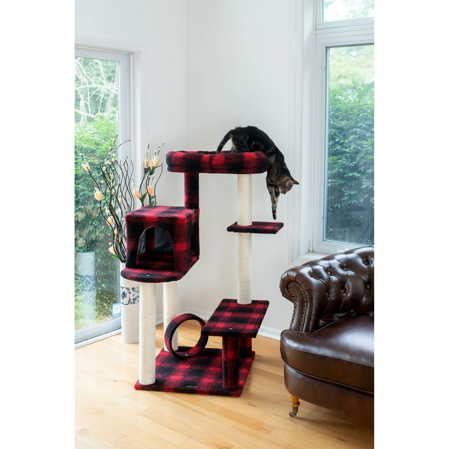 Armarkat 50-in Classic Cat Tree With Bench & Perch 6 Armarkat 50-in Classic Cat Tree With Bench & Perch - Image 4