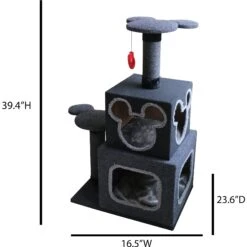 Penn-Plax Disney Cubical 39.4-in Felt Cat Tree & Condo -Almo nature Sales 251925 PT6. AC SS1800 V1644252873