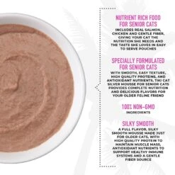 Tiki Cat Luau Velvet Mousse Salmon & Pumpkin In Broth Senior Wet Cat Food, 2.8-oz, Case Of 12 -Almo nature Sales 259094 PT4. AC SS1800 V1700001127