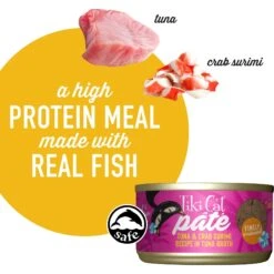 Tiki Cat Pate Tuna & Crab Surimi Recipe In Tuna Broth Wet Cat Food, 2.8-oz, Case Of 12 -Almo nature Sales 259126 PT3. AC SS1800 V1631199123