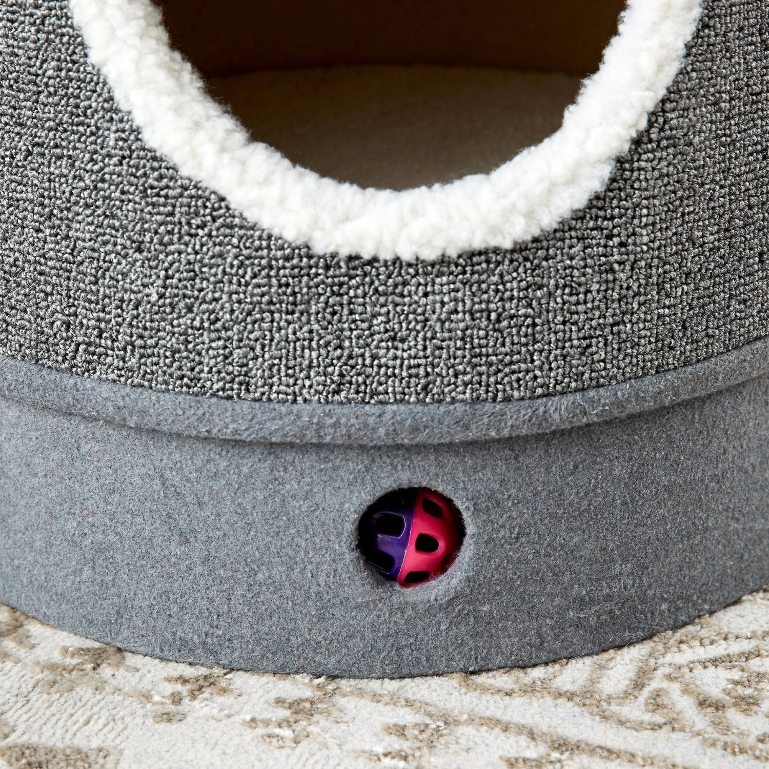 Two By Two The Hawthorn 20.5-in Felt Cat Condo, Grey 6 Two By Two The Hawthorn 20.5-in Felt Cat Condo, Grey - Image 4