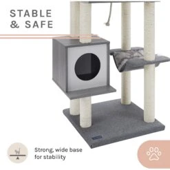 Sam's Pets Tyrone 70.5-in Cat Tree, Gray -Almo nature Sales 261874 PT5. AC SS1800 V1635095820