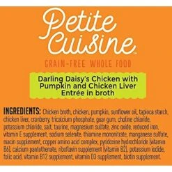 Petite Cuisine Darling Daisy's Chicken With Pumpkin & Chicken Liver Entree In Broth Grain-Free Wet Cat Food -Almo nature Sales 262255 PT4. AC SS1800 V1606369914