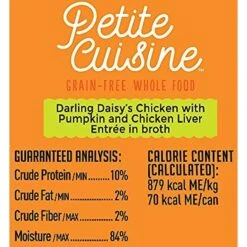 Petite Cuisine Darling Daisy's Chicken With Pumpkin & Chicken Liver Entree In Broth Grain-Free Wet Cat Food -Almo nature Sales 262255 PT5. AC SS1800 V1606357015