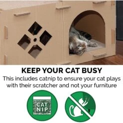 Tiger Tough Townhouse Playground Corrugated Cat Scratcher -Almo nature Sales 263114 PT2. AC SS1800 V1612412203