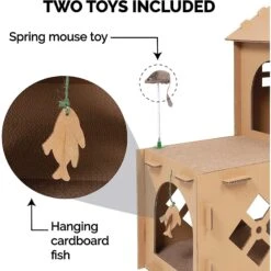 Tiger Tough Townhouse Playground Corrugated Cat Scratcher -Almo nature Sales 263114 PT3. AC SS1800 V1612411591