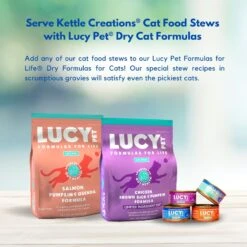 Lucy Pet Products Kettle Creations Salmon & Chicken Recipe In Gravy Wet Cat Food, 2.47-oz Can, Case Of 12 15 Lucy Pet Products Kettle Creations Salmon & Chicken Recipe In Gravy Wet Cat Food, 2.47-oz Can, Case Of 12 -Almo nature Sales 263496 PT6. AC SS1800 V1607476958