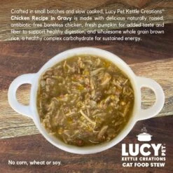 Lucy Pet Products Kettle Creations Chicken Recipe In Gravy Wet Cat Food, 2.47-oz Can, Case Of 12 12 Lucy Pet Products Kettle Creations Chicken Recipe In Gravy Wet Cat Food, 2.47-oz Can, Case Of 12 -Almo nature Sales 263498 PT3. AC SS1800 V1607439781