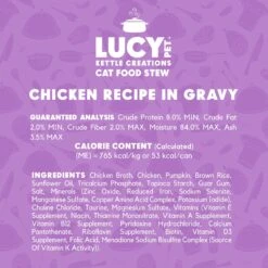 Lucy Pet Products Kettle Creations Chicken Recipe In Gravy Wet Cat Food, 2.47-oz Can, Case Of 12 13 Lucy Pet Products Kettle Creations Chicken Recipe In Gravy Wet Cat Food, 2.47-oz Can, Case Of 12 -Almo nature Sales 263498 PT4. AC SS1800 V1607438991