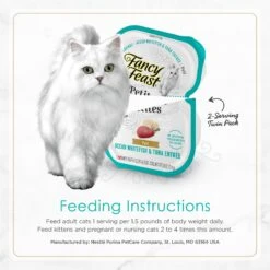 Fancy Feast Petites Pate Ocean Whitefish & Tuna Entree Wet Cat Food -Almo nature Sales 265550 PT7. AC SS1800 V1649699515