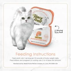 Fancy Feast Petites Pate Wild Alaskan Salmon Entree Wet Cat Food -Almo nature Sales 265552 PT7. AC SS1800 V1649699498