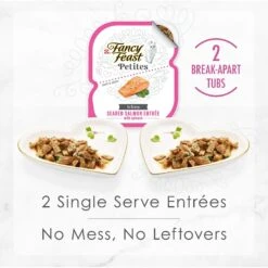 Fancy Feast Petites In Gravy Seared Salmon With Spinach Entree Wet Cat Food -Almo nature Sales 265554 PT2. AC SS1800 V1647908830