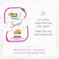 Fancy Feast Petites In Gravy Seared Salmon With Spinach Entree Wet Cat Food -Almo nature Sales 265554 PT8. AC SS1800 V1647904050
