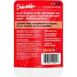 Hartz Delectables Savory Broths Non-Seafood Recipe & Chicken Grain-Free Lickable Cat Treats, 1.4-oz Pouch, Pack Of 12 -Almo nature Sales 276009 PT2. AC SS1800 V1665004673