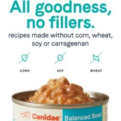 CANIDAE Balanced Bowl Salmon & Sweet Potato Recipe In Gravy Wet Cat Food, 3-oz Can, Case Of 24 -Almo nature Sales 279825 PT5. AC SS1800 V1615421530