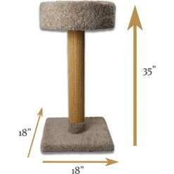Royal Cat Boutique 35-in Cat Scratching Post, Neutral -Almo nature Sales 284934 PT3. AC SS1800 V1628557320