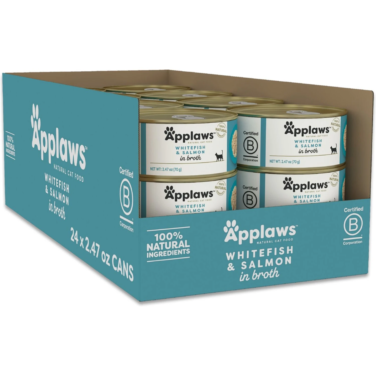 Applaws Whitefish With Salmon In Broth Wet Cat Food 3 Applaws Whitefish With Salmon In Broth Wet Cat Food