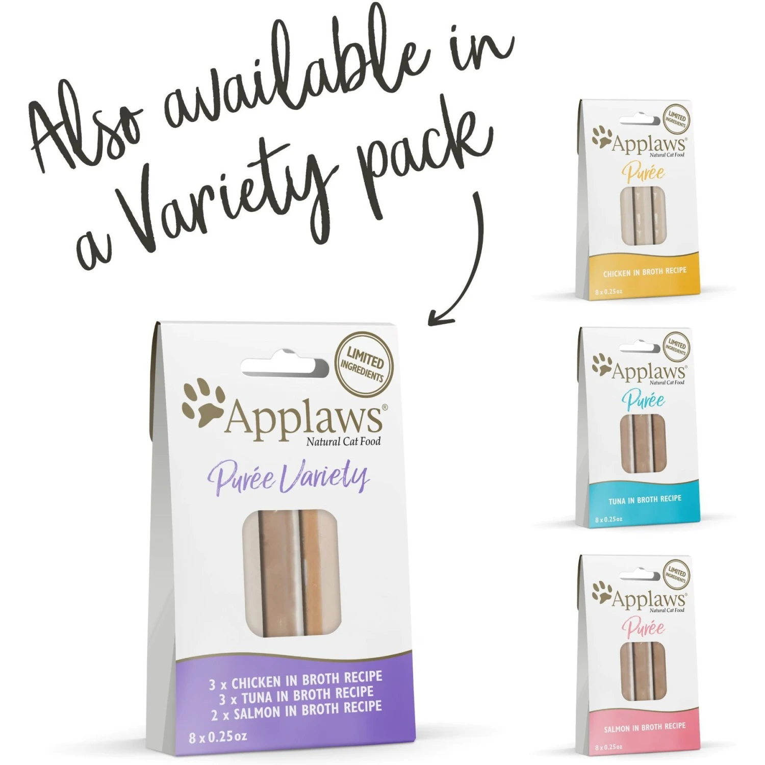 Applaws Puree Salmon Grain-Free Lickable Cat Treats 8 Applaws Puree Salmon Grain-Free Lickable Cat Treats - Image 6