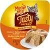 Meow Mix Tasty Layers Chicken & Turkey Recipe Stuffed With Real Chicken Swirled Paté Cat Food, 2.75-oz Can, Case Of 12 -Almo nature Sales 292098 MAIN. AC SS1800 V1670620868