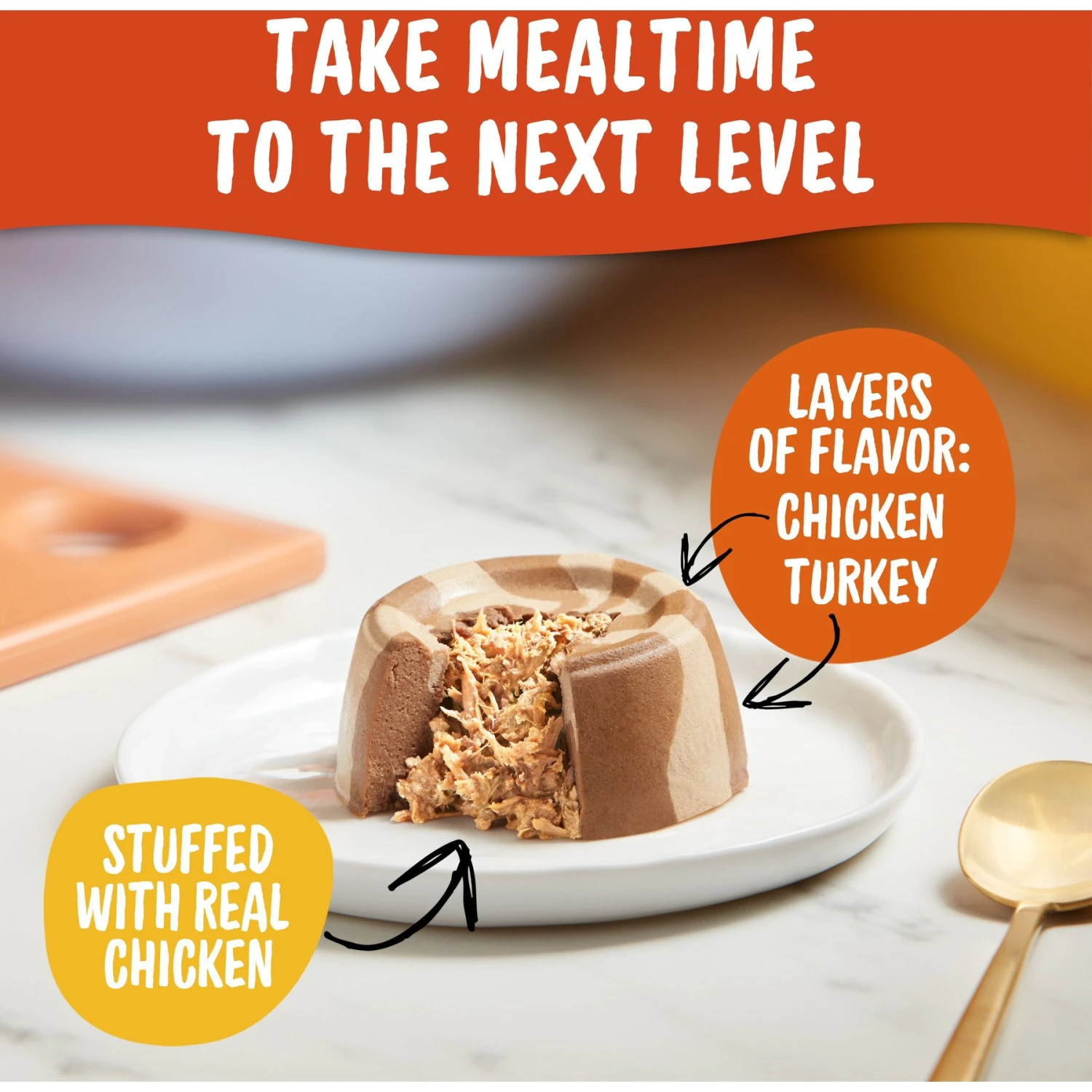 Meow Mix Tasty Layers Chicken & Turkey Recipe Stuffed With Real Chicken Swirled Paté Cat Food, 2.75-oz Can, Case Of 12 6 Meow Mix Tasty Layers Chicken & Turkey Recipe Stuffed With Real Chicken Swirled Paté Cat Food, 2.75-oz Can, Case Of 12 - Image 4
