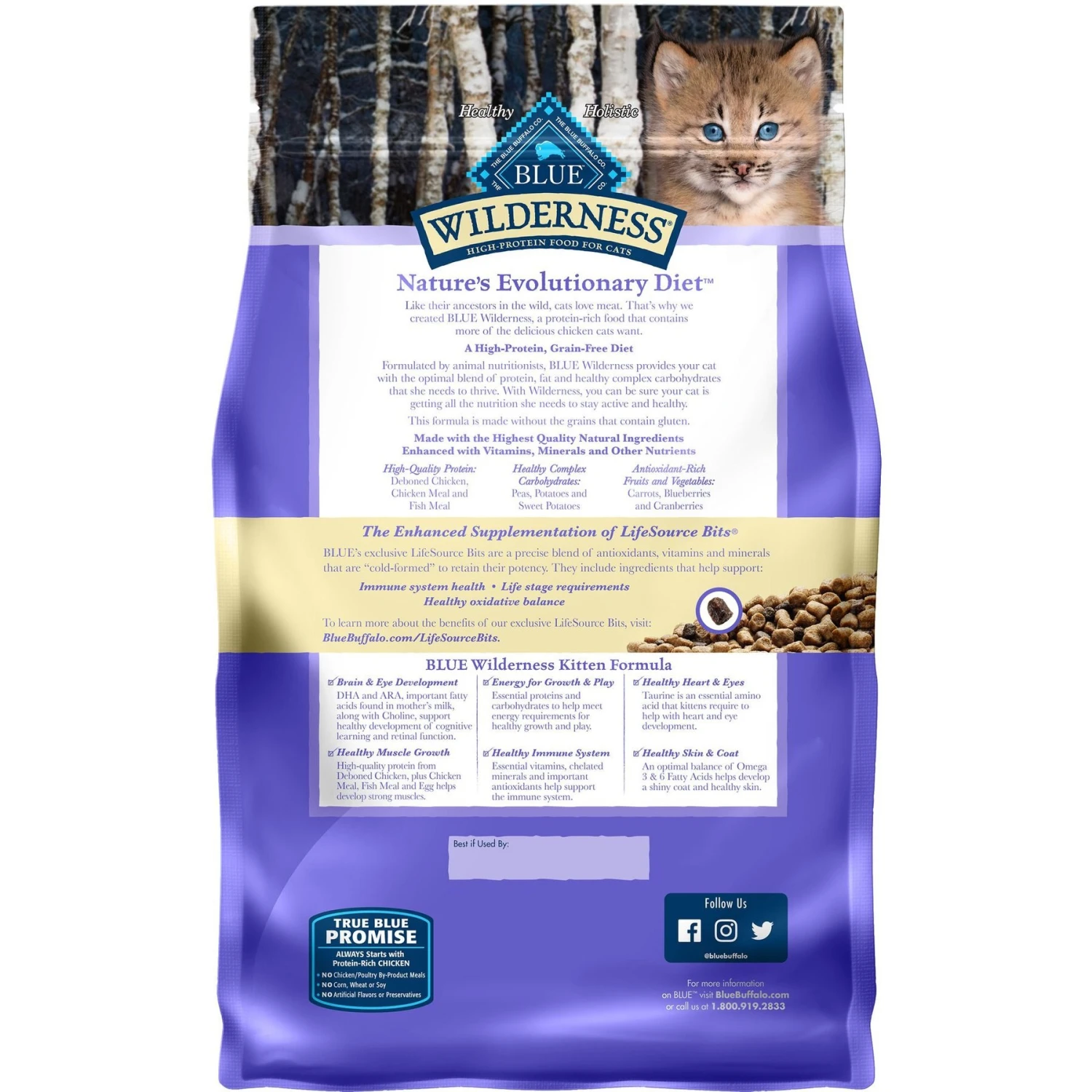 Blue Buffalo Wilderness High Protein Natural Grain-Free Chicken Kitten Dry Cat Food & Fancy Feast Tender Feast Variety Pack Canned Kitten Food 9 Blue Buffalo Wilderness High Protein Natural Grain-Free Chicken Kitten Dry Cat Food & Fancy Feast Tender Feast Variety Pack Canned Kitten Food - Image 7