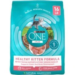 Purina ONE +Plus Healthy Kitten Formula Natural Dry Cat Food & Fancy Feast Tender Feast Variety Pack Canned Kitten Food -Almo nature Sales 293522 PT5. AC SS1800 V1679925356