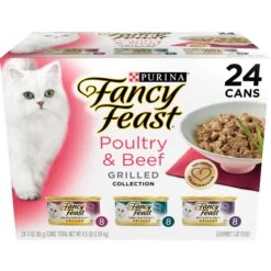 Tiny Tiger Chunks In Gravy Beef & Poultry Recipes Variety Pack Grain-Free Canned Cat Food & Fancy Feast Grilled Poultry & Beef Feast Variety Pack Canned Cat Food -Almo nature Sales 293928 PT1. AC SS1800 V1668550363