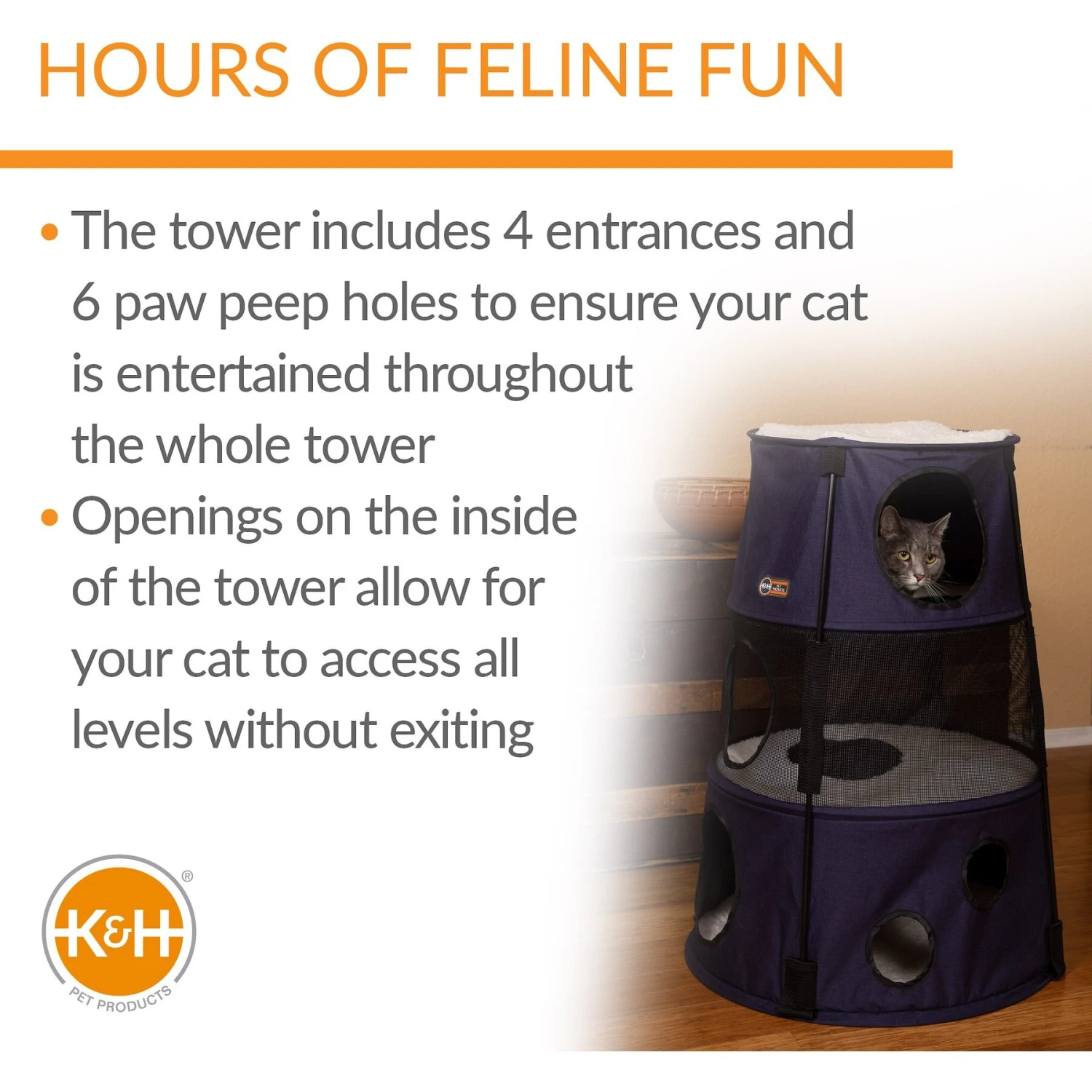 K&H Pet Products Kitty Tower Cat Furniture 5 K&H Pet Products Kitty Tower Cat Furniture - Image 3
