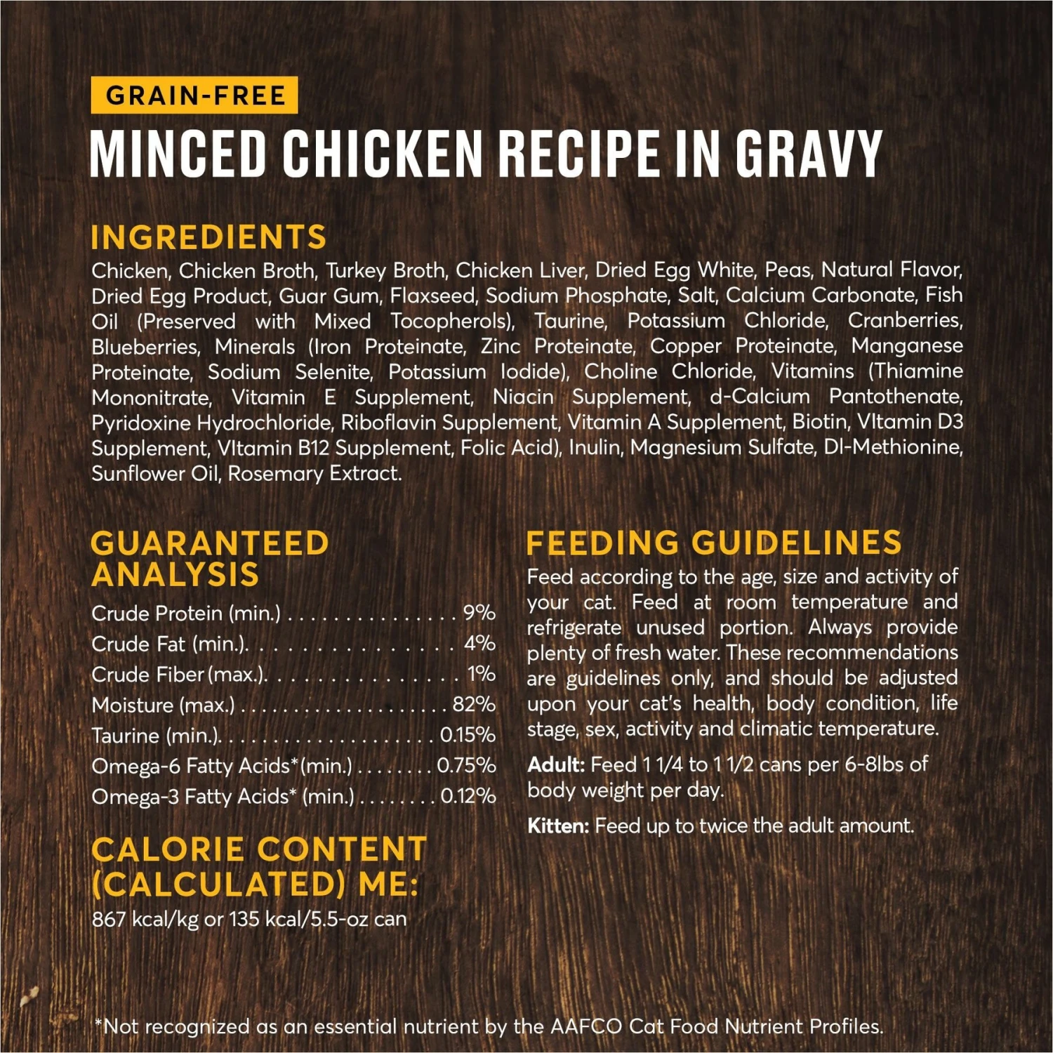American Journey Minced Chicken Recipe In Gravy Grain-Free Canned Cat Food & Wellness Minced Chicken Dinner Grain-Free Canned Cat Food 6 American Journey Minced Chicken Recipe In Gravy Grain-Free Canned Cat Food & Wellness Minced Chicken Dinner Grain-Free Canned Cat Food - Image 4