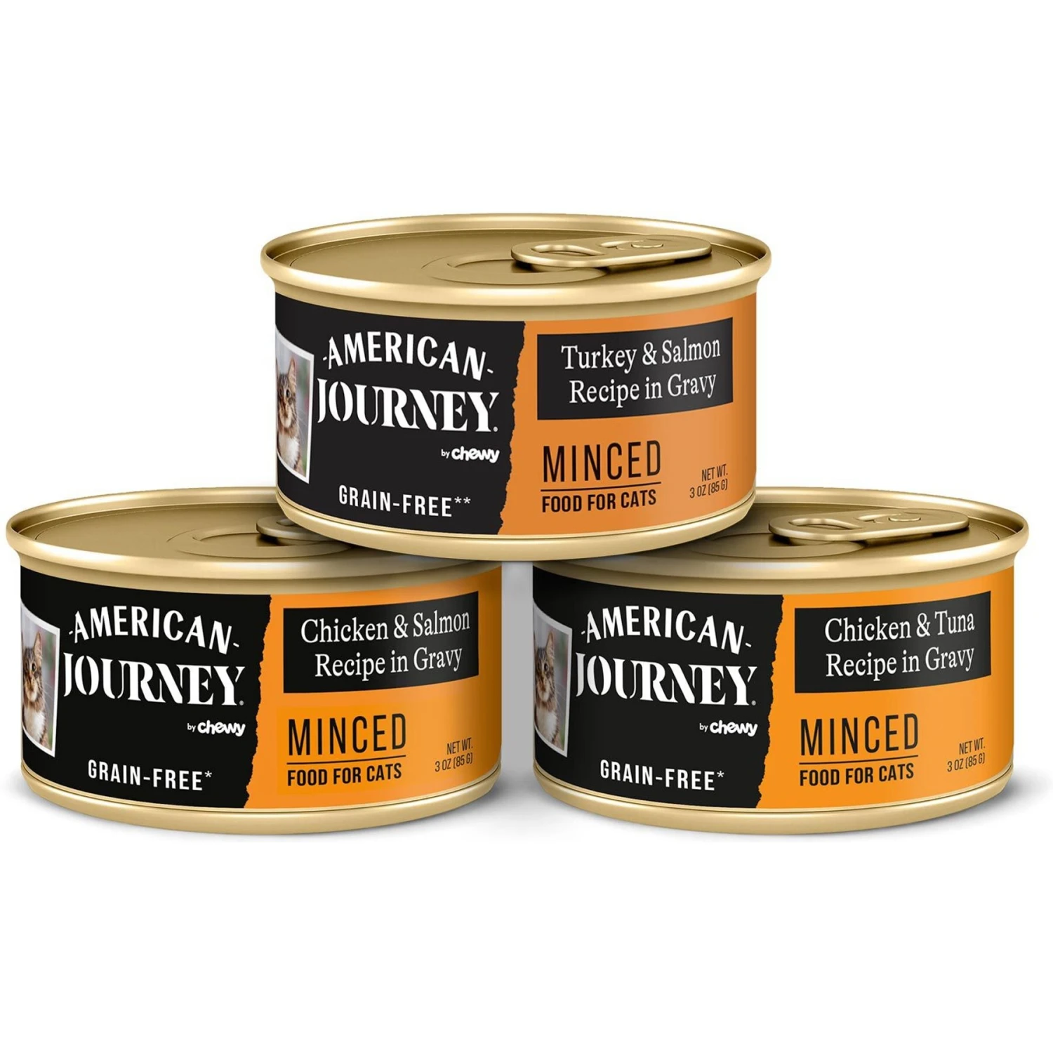 American Journey Minced Poultry & Seafood In Gravy Variety Pack Grain-Free Canned Cat Food & Wellness Complete Health Minced Poultry Pleasers Variety Pack Grain-Free Canned Cat Food 8 American Journey Minced Poultry & Seafood In Gravy Variety Pack Grain-Free Canned Cat Food & Wellness Complete Health Minced Poultry Pleasers Variety Pack Grain-Free Canned Cat Food - Image 6
