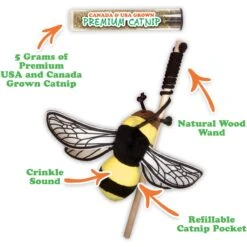 Meowijuana Catnip Pawty Mix, 60-g Jar & Meowijuana Refillable Get Buzzed Catnip Bee Cat Toy 18 Meowijuana Catnip Pawty Mix, 60-g Jar & Meowijuana Refillable Get Buzzed Catnip Bee Cat Toy -Almo nature Sales 298212 PT7. AC SS1800 V1621297039