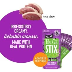 Tiki Cat Stix Duck In Creamy Gravy Grain-Free Wet Cat Treat, 3-oz Pouch, Pack Of 6 & Tiki Cat Luau Variety Pack Grain-Free Canned Cat Food 19 Tiki Cat Stix Duck In Creamy Gravy Grain-Free Wet Cat Treat, 3-oz Pouch, Pack Of 6 & Tiki Cat Luau Variety Pack Grain-Free Canned Cat Food -Almo nature Sales 298546 PT8. AC SS1800 V1702939320