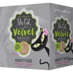 Tiki Cat Luau Velvet Mousse Variety Pack Grain-Free Wet Cat Food, 2.8-oz Pouch, Case Of 12 & American Journey Landmark Broths Tuna, Shrimp & Whitefish Recipe Wet Cat Food Complement Pouches, 1.4 Oz Case Of 16 12 Tiki Cat Luau Velvet Mousse Variety Pack Grain-Free Wet Cat Food, 2.8-oz Pouch, Case Of 12 & American Journey Landmark Broths Tuna, Shrimp & Whitefish Recipe Wet Cat Food Complement Pouches, 1.4 Oz Case Of 16 -Almo nature Sales 298552 PT1. AC SS1800 V1701115719