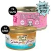 Tiny Tiger Chunks In EXTRA Gravy Salmon & Whitefish Recipe Grain-Free Canned Cat Food & Fancy Feast Gravy Lovers Salmon & Sole Feast In Seared Salmon Flavor Gravy Gourmet Wet Cat Food -Almo nature Sales 298566 MAIN. AC SS1800 V1692897356