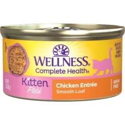 Wellness Complete Health Kitten Chicken Entree Recipe Natural Canned Cat Food & Wellness Complete Health Natural Grain-Free Deboned Chicken & Chicken Meal Dry Kitten Food -Almo nature Sales 298660 PT1. AC SS1800 V1621981940