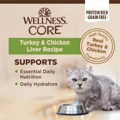 Wellness CORE Natural Grain-Free Turkey & Chicken Liver Pate Canned Kitten Food & Wellness CORE Grain-Free Salmon, Whitefish & Herring Pate Canned Kitten & Cat Food 14 Wellness CORE Natural Grain-Free Turkey & Chicken Liver Pate Canned Kitten Food & Wellness CORE Grain-Free Salmon, Whitefish & Herring Pate Canned Kitten & Cat Food -Almo nature Sales 298714 PT4. AC SS1800 V1621987657