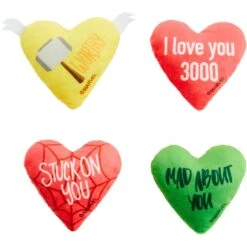 Marvel 's Valentine Candy Heart Heroes Plush Cat Toy With Catnip, 4 Count -Almo nature Sales 299015 PT2. AC SS1800 V1639418706