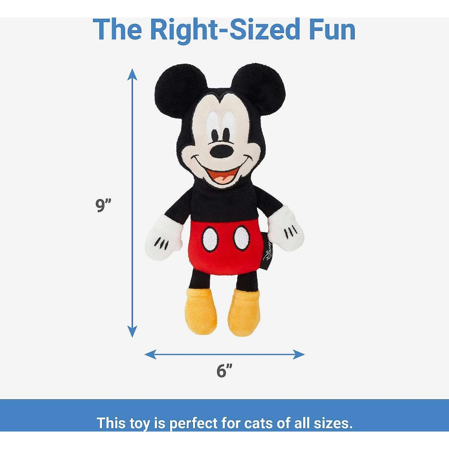 Disney Mickey & Friends Plush Mice Cat Toy With Catnip, 3 Count & Disney Mickey Mouse Plush Kicker Cat Toy With Catnip 8 Disney Mickey & Friends Plush Mice Cat Toy With Catnip, 3 Count & Disney Mickey Mouse Plush Kicker Cat Toy With Catnip - Image 6