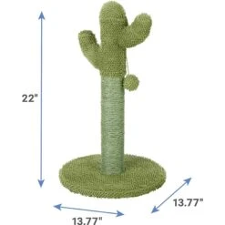Frisco Cactus Cat Scratching Post & Frisco Dangly Avocado Buddy Plush Cat Toy With Catnip -Almo nature Sales 303380 PT2. AC SS1800 V1623060147