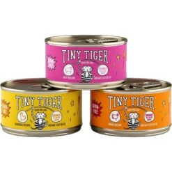 Tiny Tiger Chunks In EXTRA Gravy Beef & Poultry Recipes Variety Pack Grain-Free Canned Cat Food & Tiny Tiger Crunchy Bunch, Chicken Cannonball, Chicken Flavor Cat Treats -Almo nature Sales 303740 PT2. AC SS1800 V1623058049