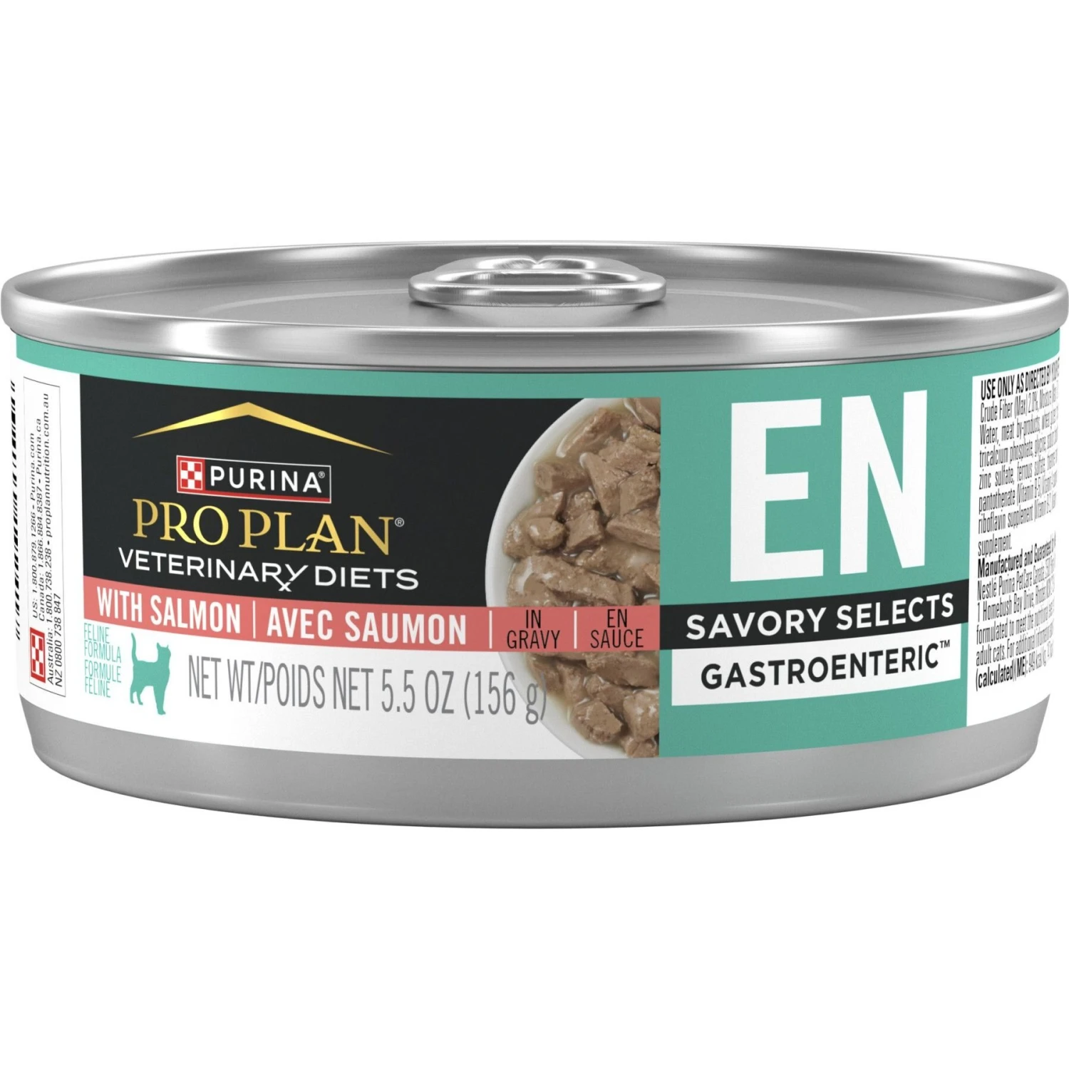 Purina Pro Plan Veterinary Diets EN Gastroenteric Savory Selects In Gravy With Salmon Wet Cat Food 3 Purina Pro Plan Veterinary Diets EN Gastroenteric Savory Selects In Gravy With Salmon Wet Cat Food