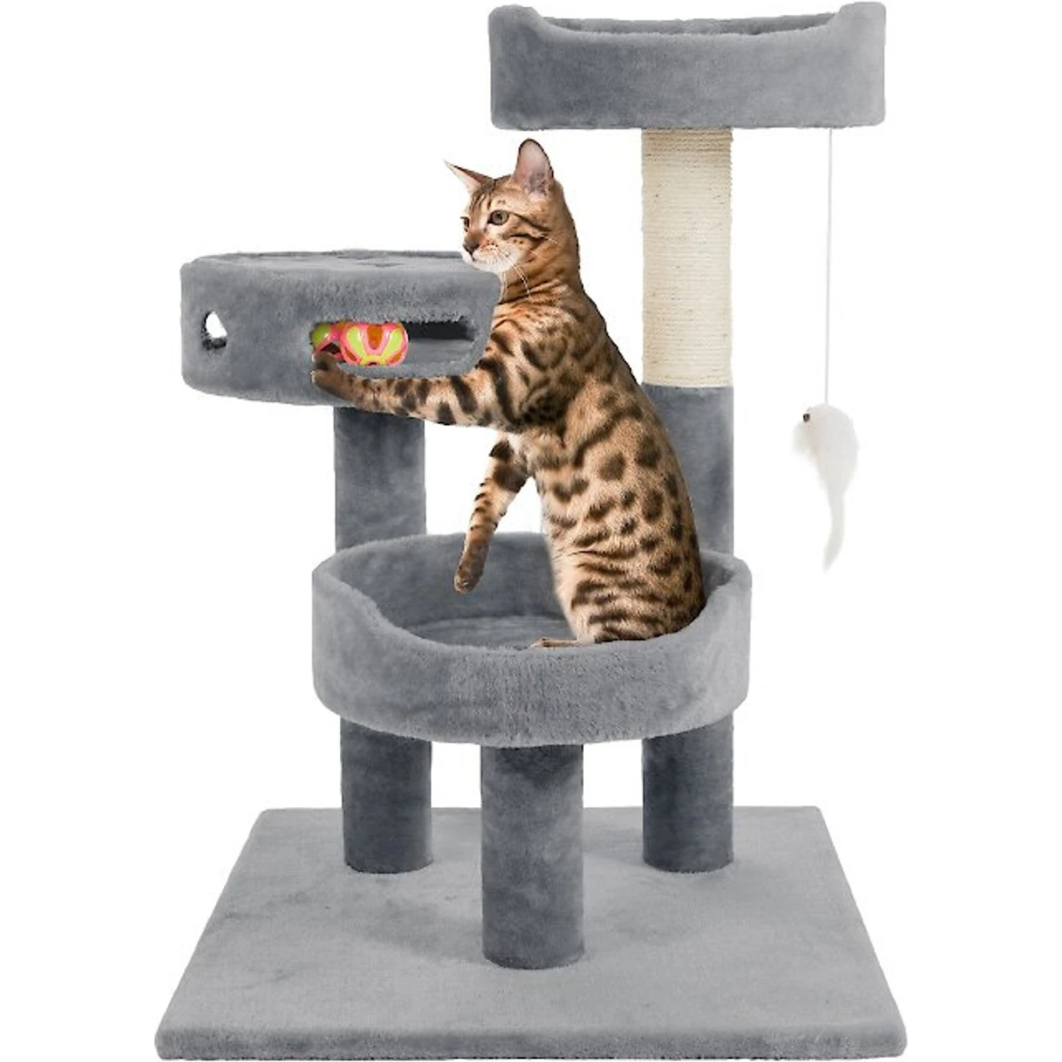 Pet Adobe 2-Tier 27.5-in Cat Tree 3 Pet Adobe 2-Tier 27.5-in Cat Tree