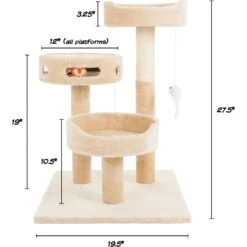 Pet Adobe 3-Tier 27.5-in Cat Tree & Condo 10 Pet Adobe 3-Tier 27.5-in Cat Tree & Condo -Almo nature Sales 314981 PT1. AC SS1800 V1626398485