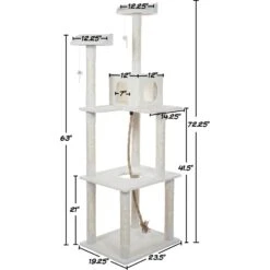 Pet Adobe Multi-Level 71.5-in Cat Tree & Condo -Almo nature Sales 315014 PT1. AC SS1800 V1626387980