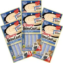 Inaba Churu Grain-Free Skin & Coat Tuna Recipe Lickable Cat Treat, 24 Count -Almo nature Sales 316855 PT2. AC SS1800 V1633453911